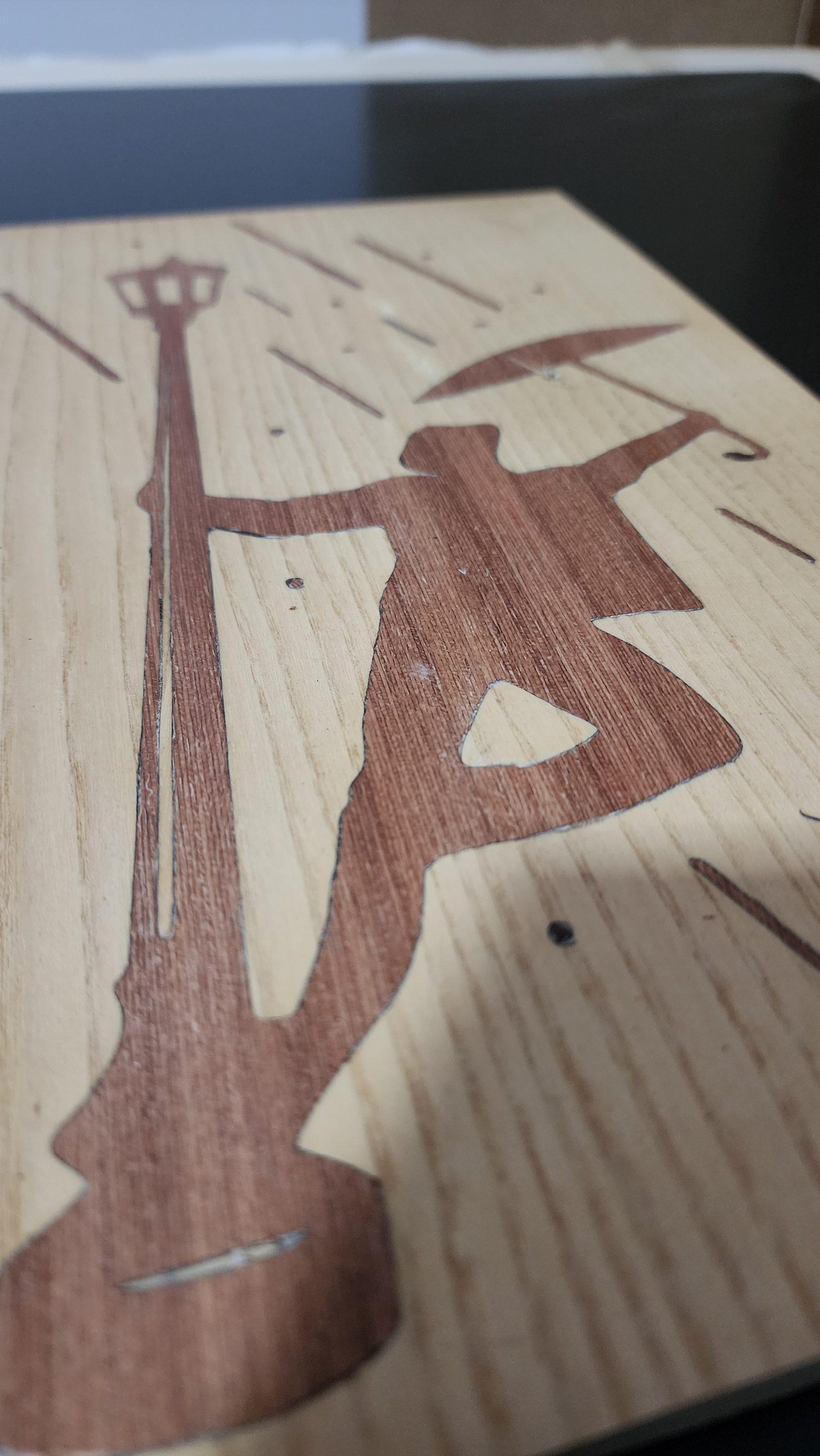 İntarsia ve marquetry çalışması