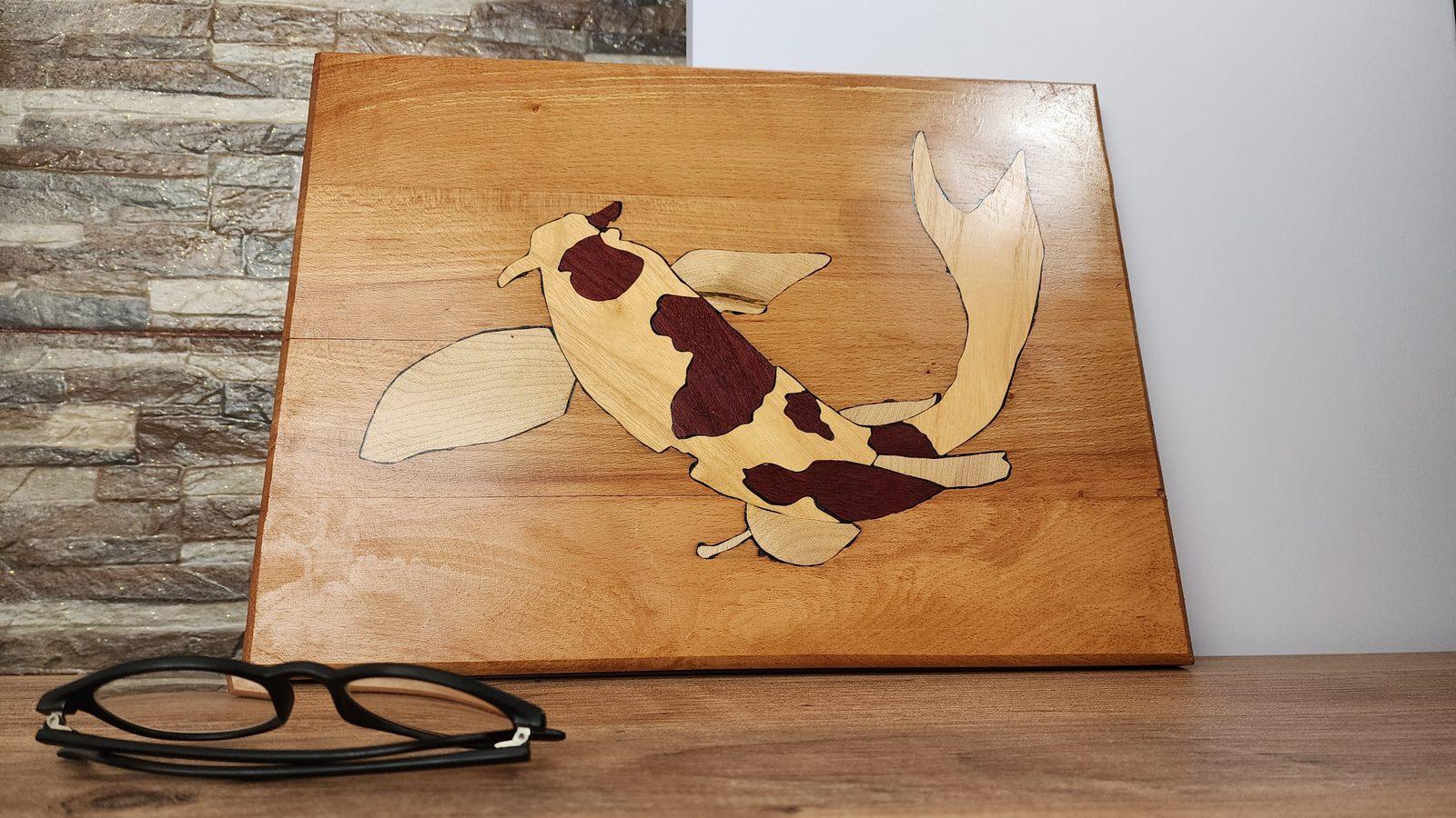 İntarsia ve marquetry çalışması